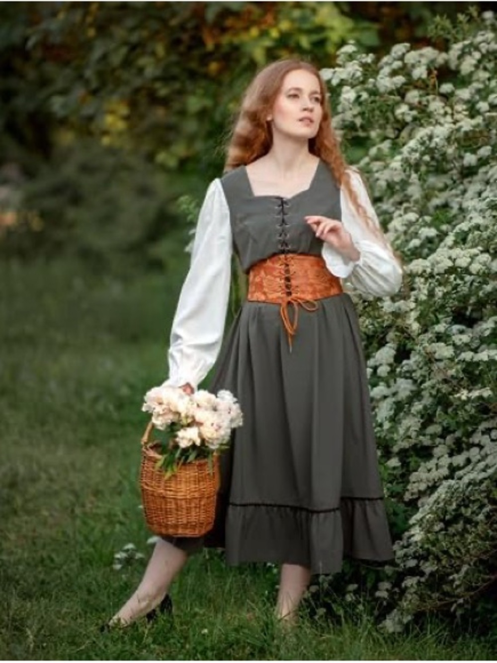 Scarlet Darkness Renaissance Dress